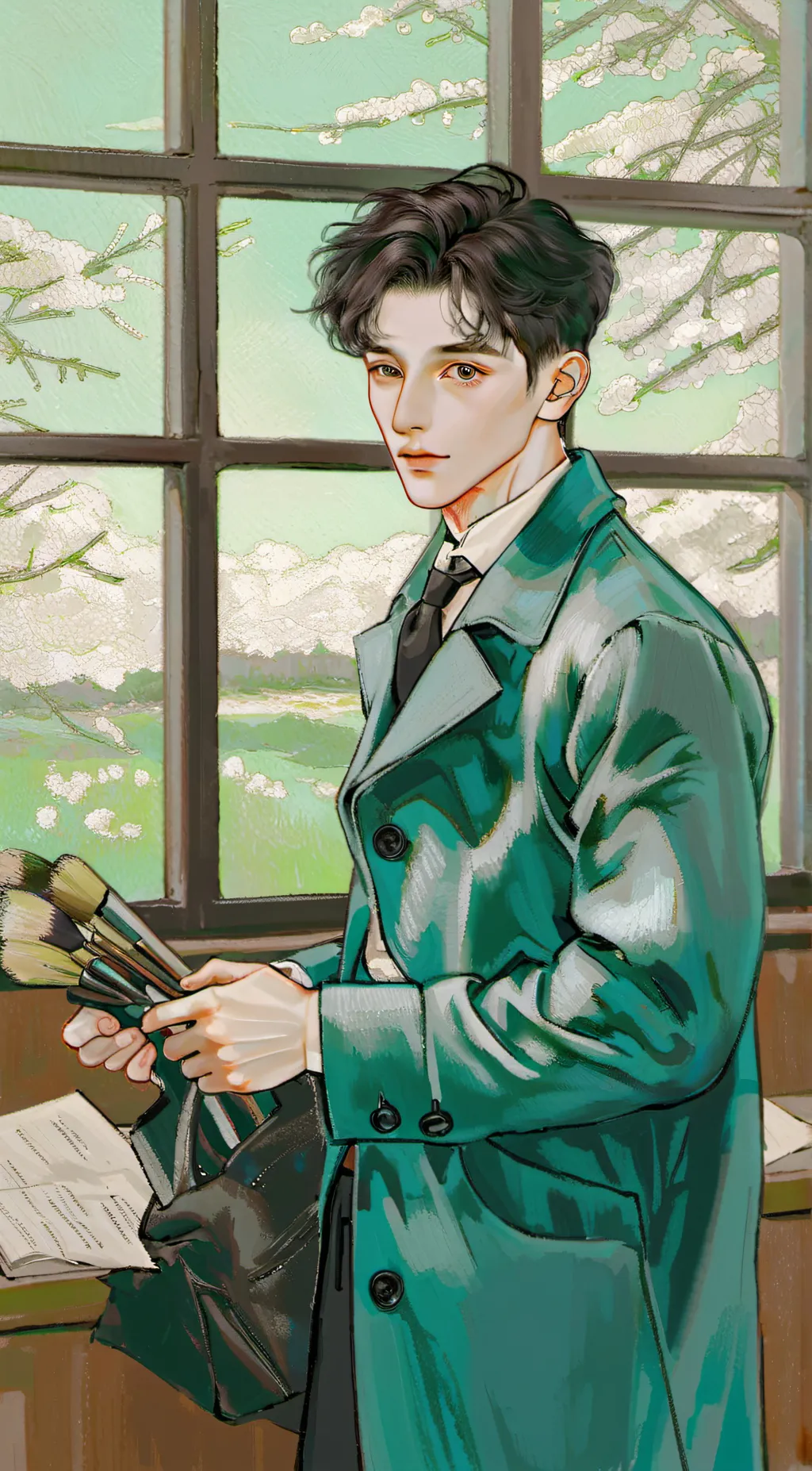 ai character: Mark background