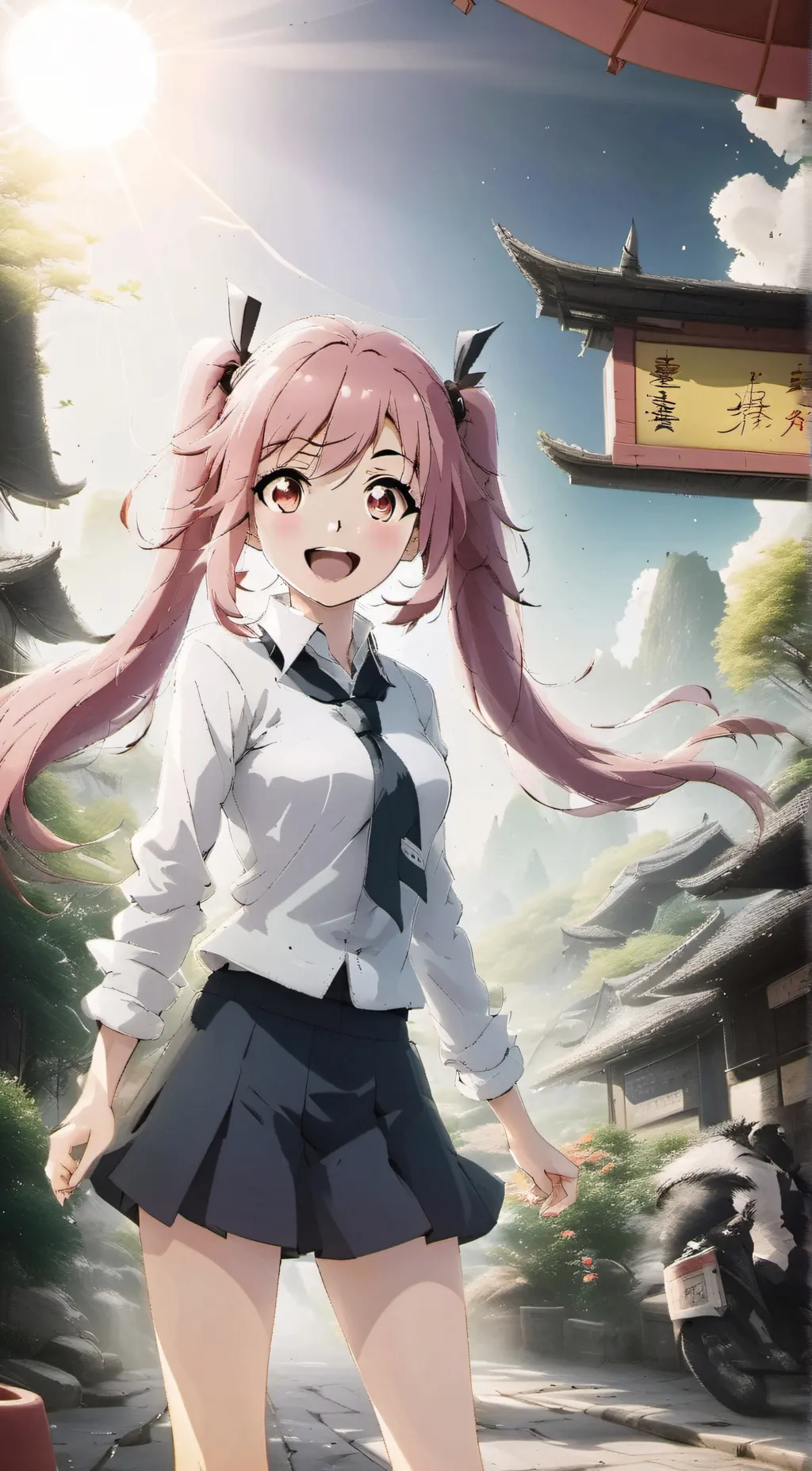 ai character: 100 girlfriends background