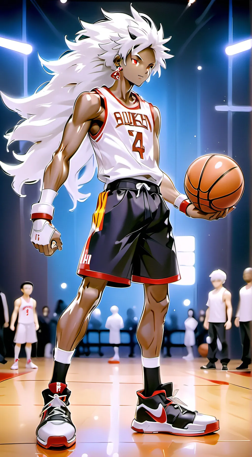 ai character: Verb mosh  background