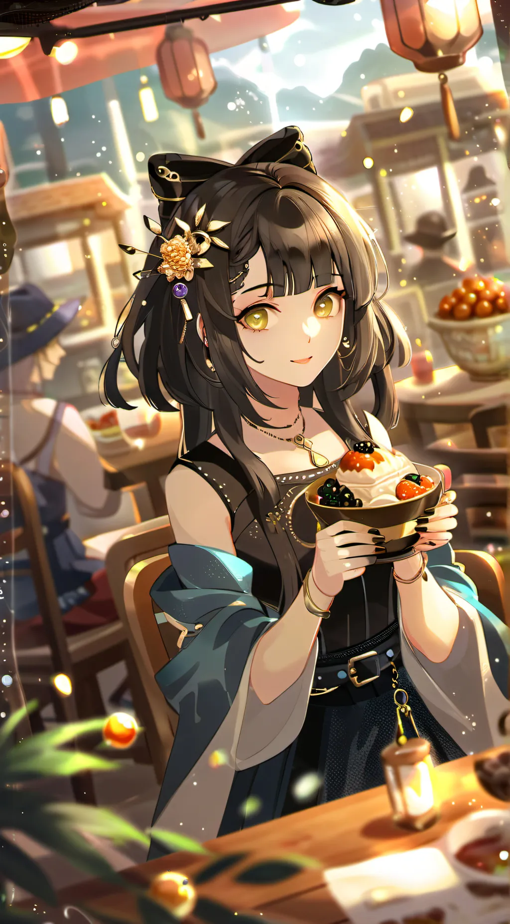 ai character: Star background