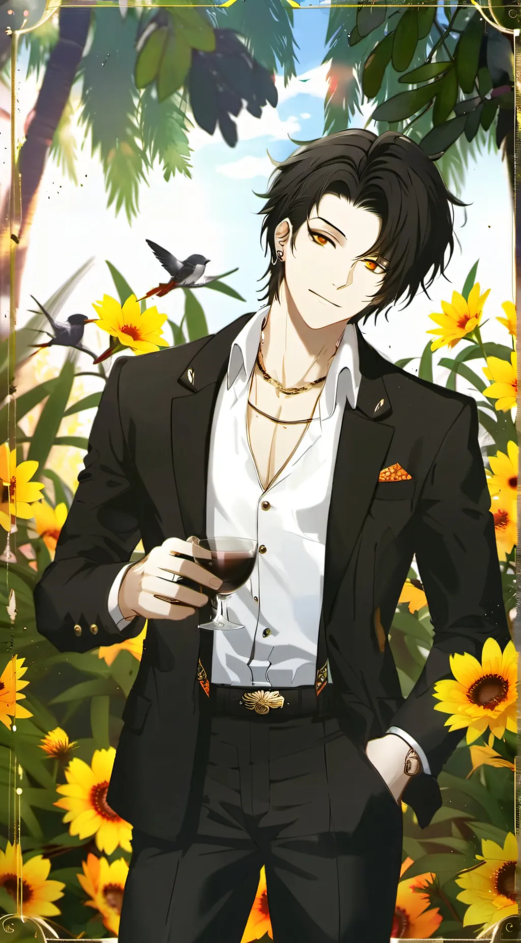 ai character: rick😜 background