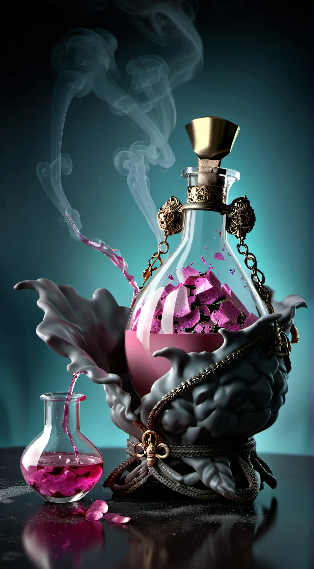 ai character: Transform Potion background