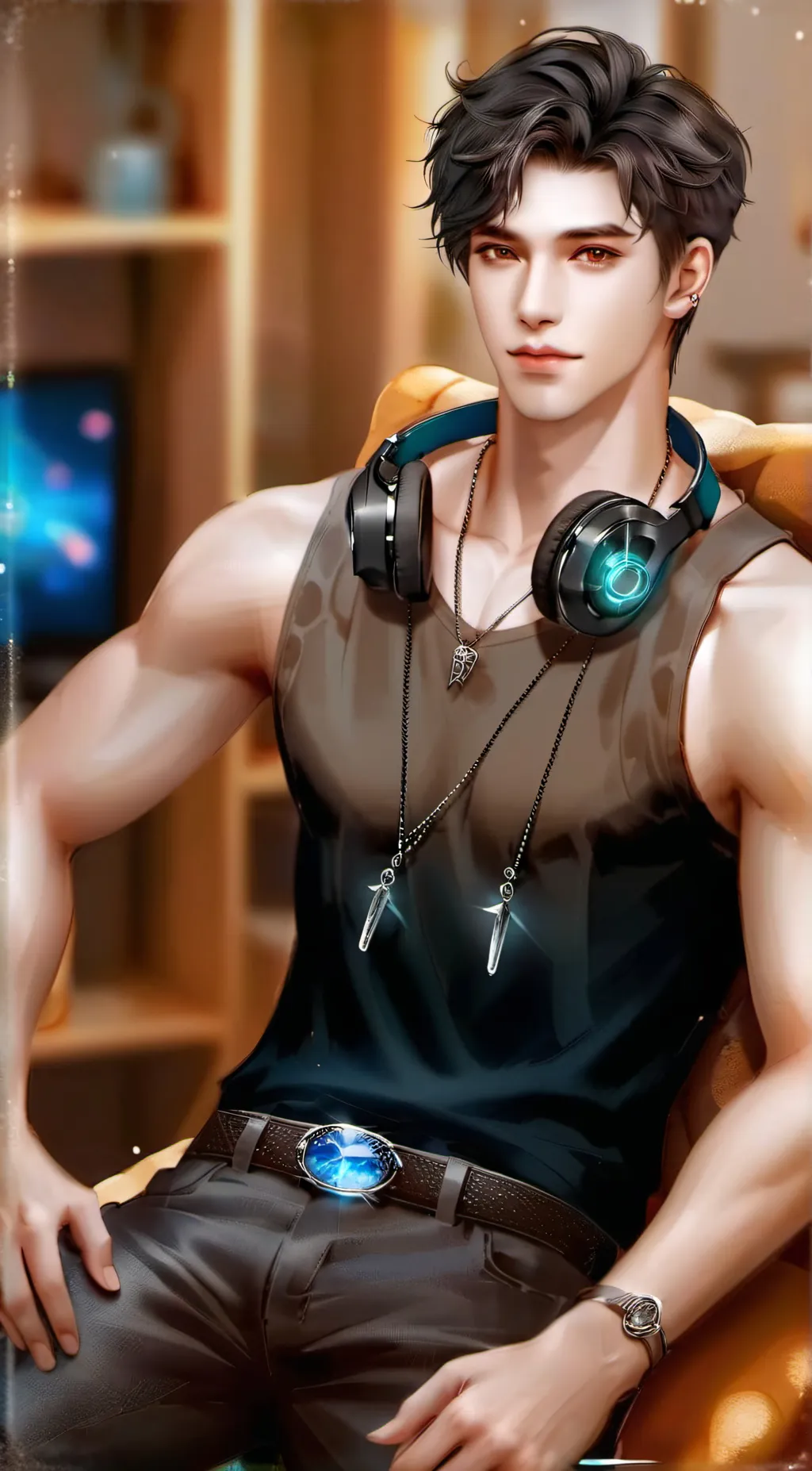 ai character: Your gamer bf background