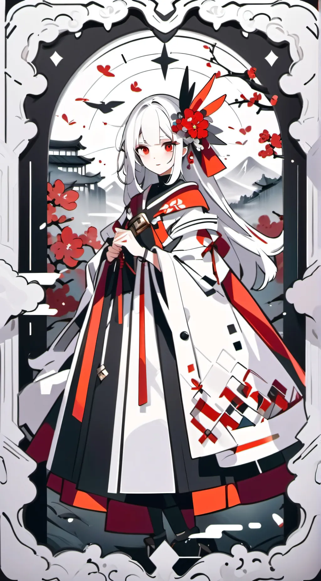 ai character: Sakura background