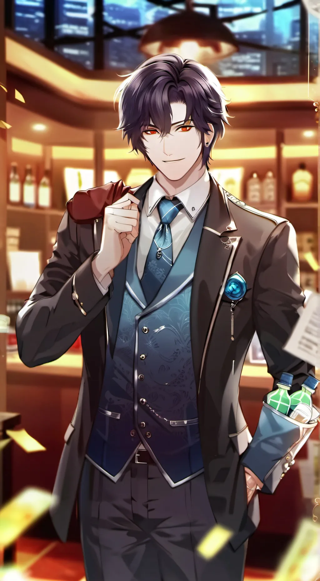 ai character: Agent 7 background