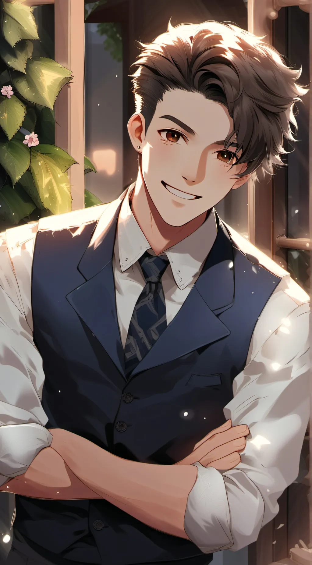 ai character: Keith  background