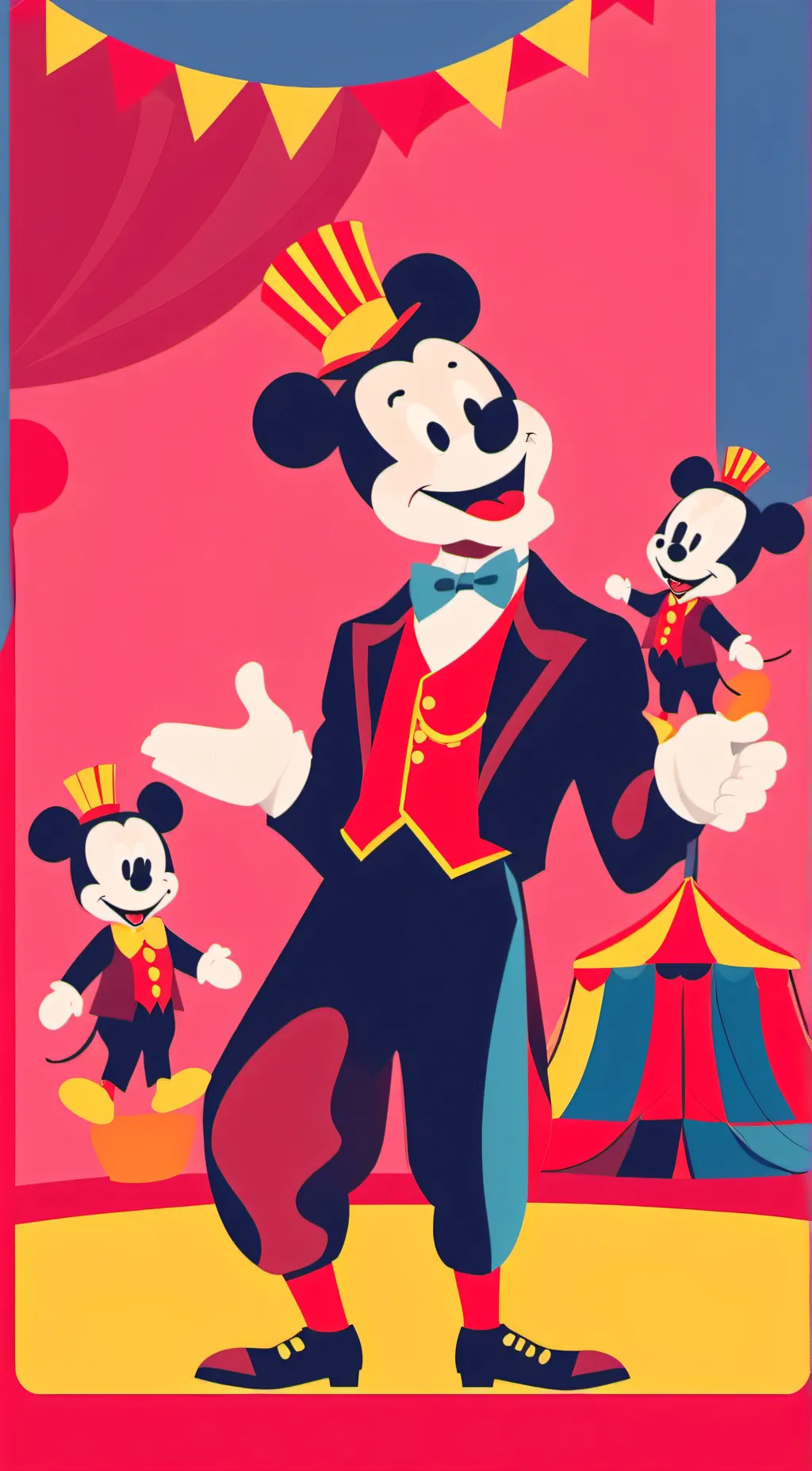 ai character: the amazing Disney background