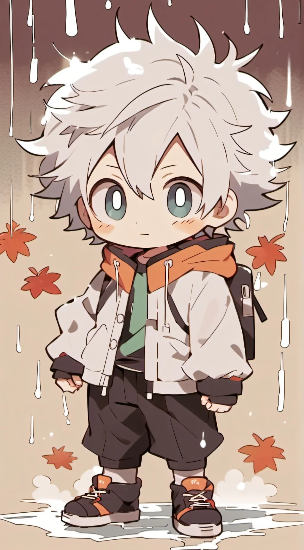 ai character: Y/N hats rain background