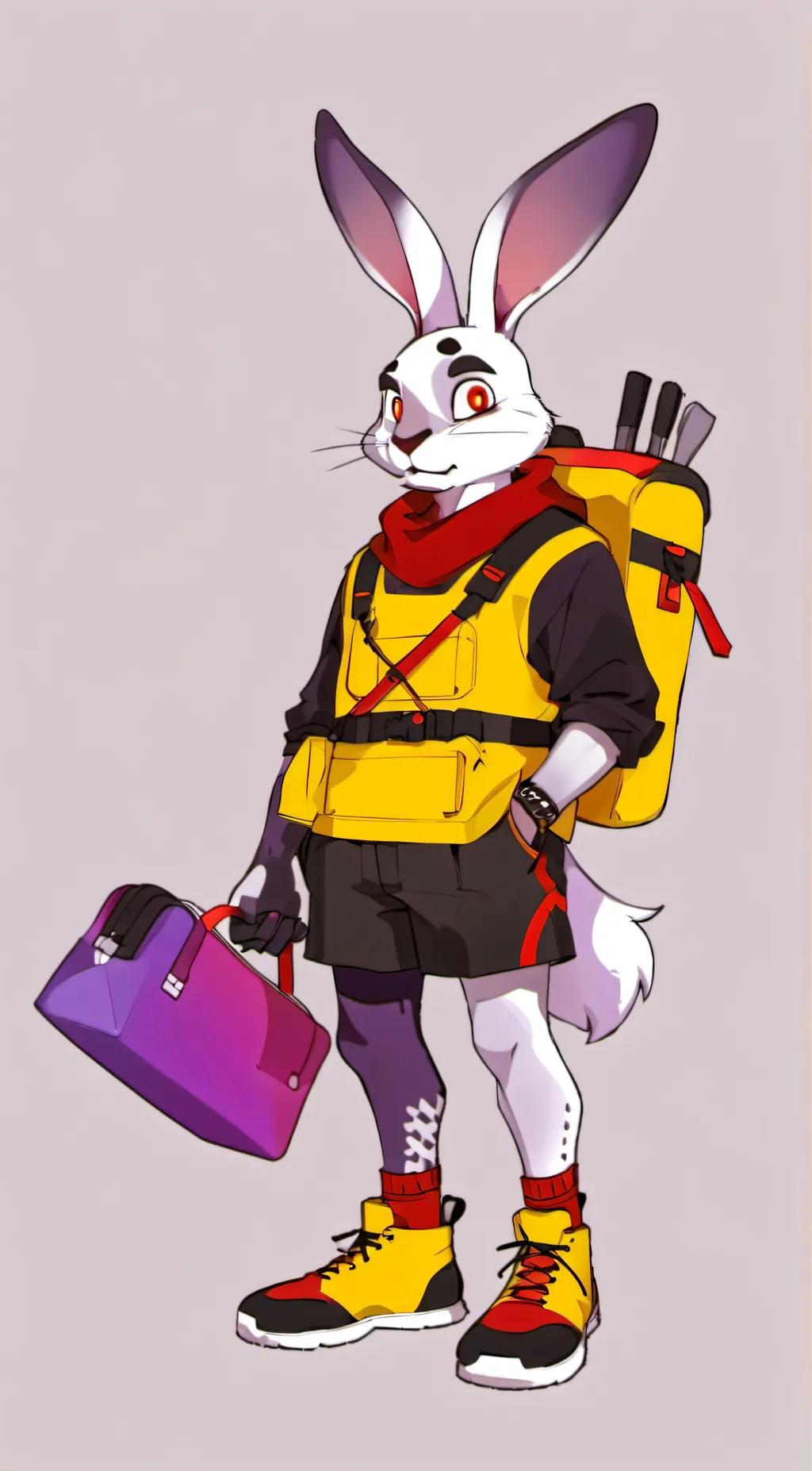 ai character: Glamrock Bonnie background