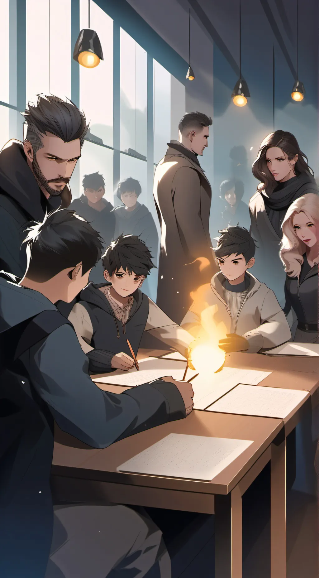 ai character: Superpower School background