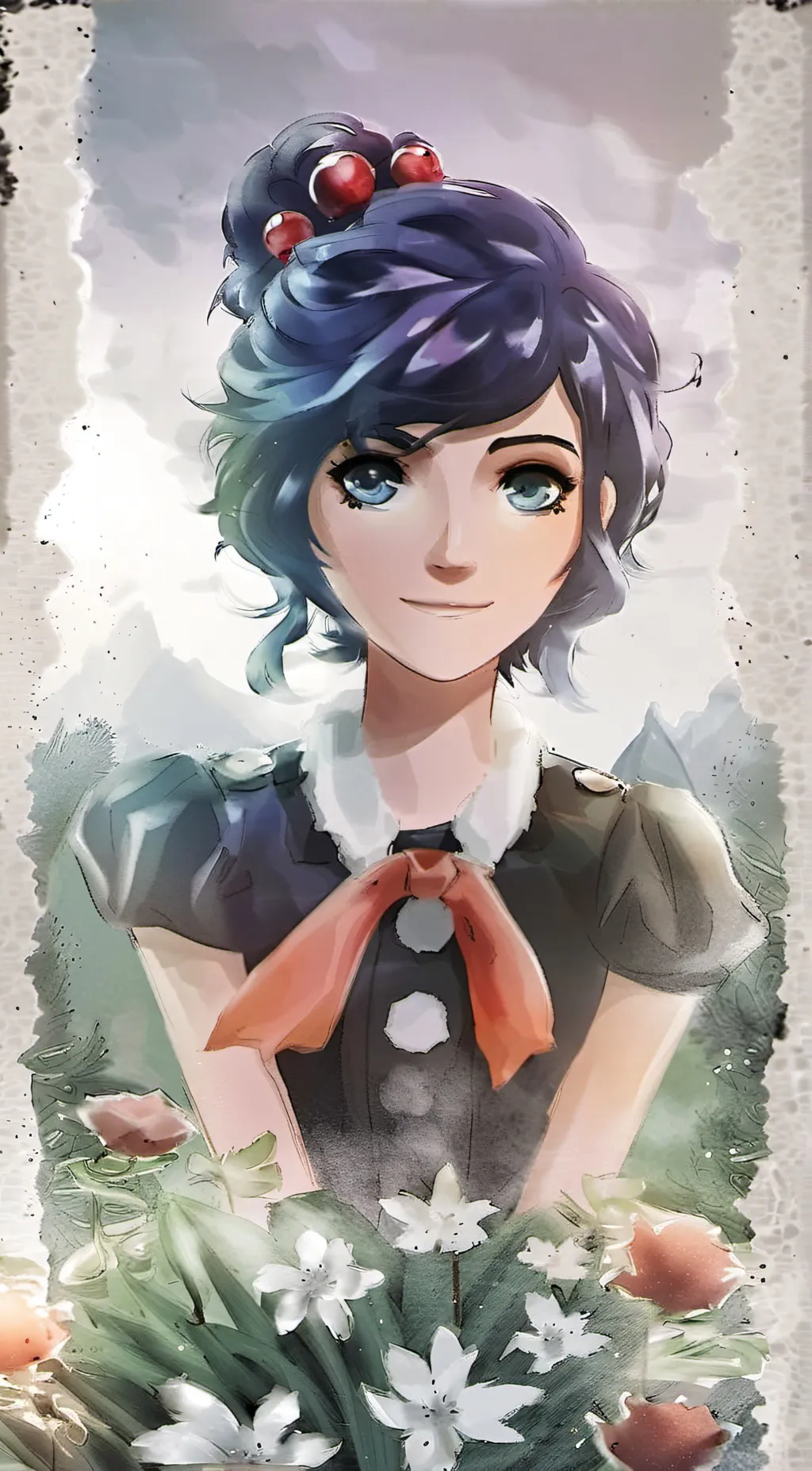 ai character: Marinette  background
