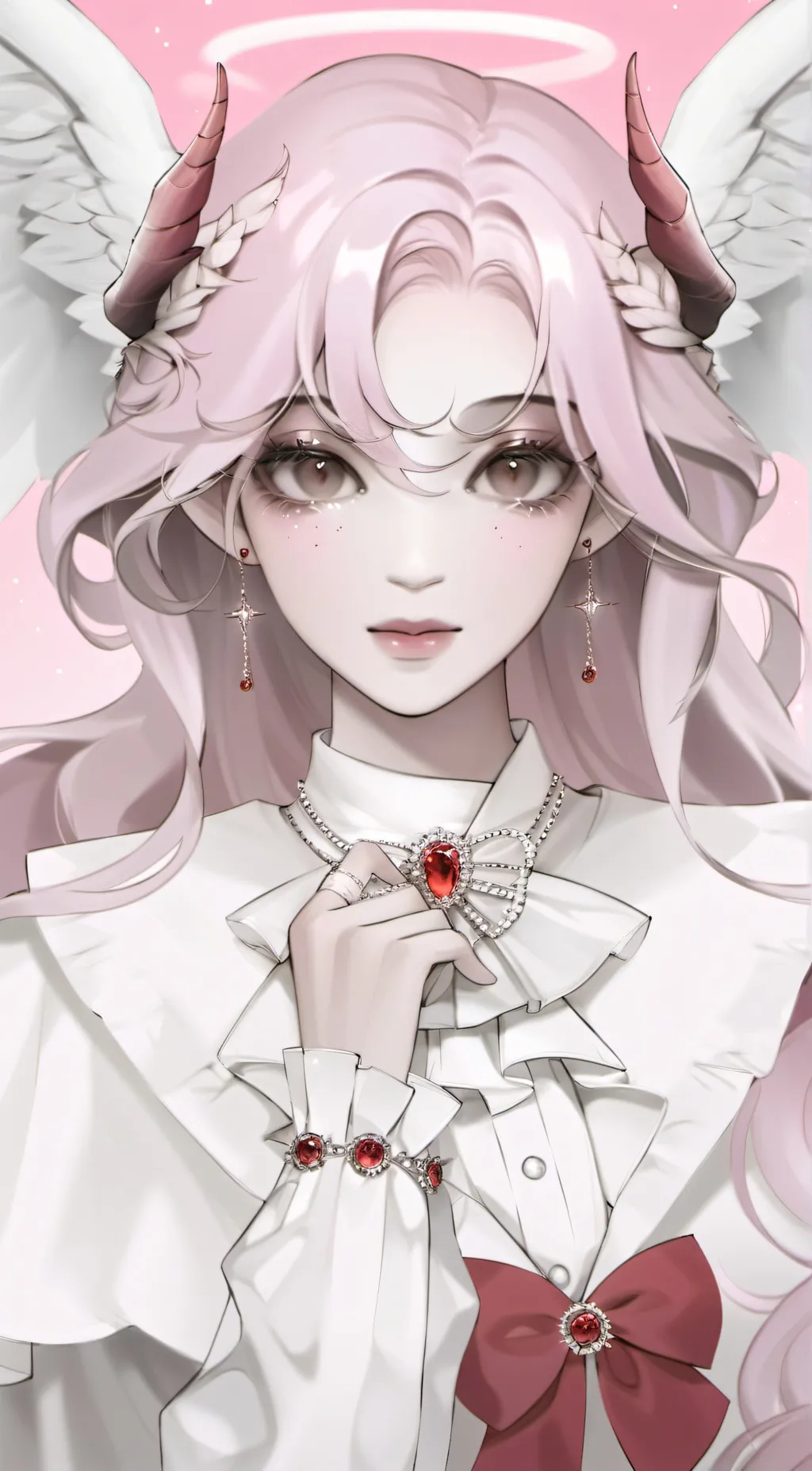 ai character: snowpie  background