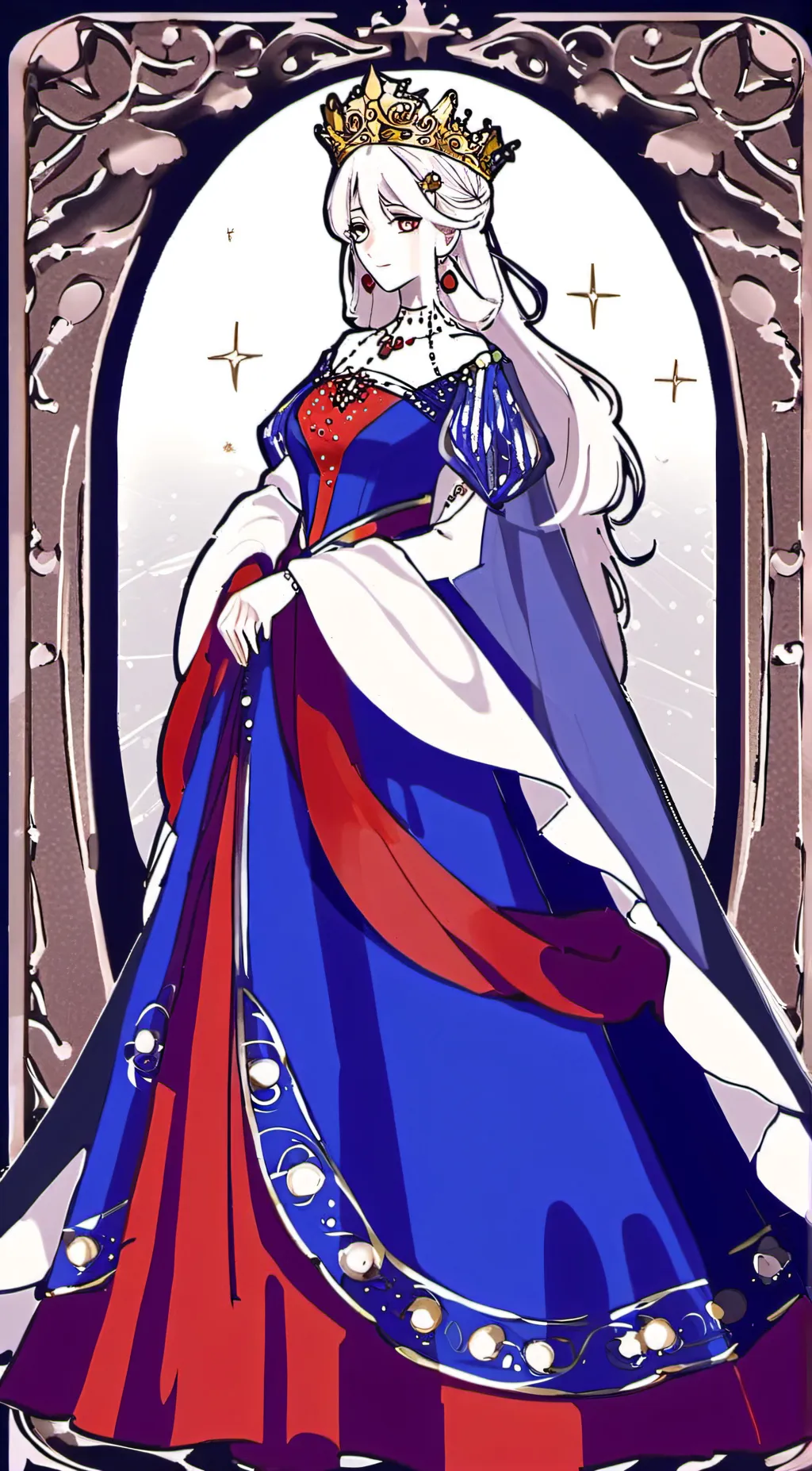 ai character: blood queen remake background