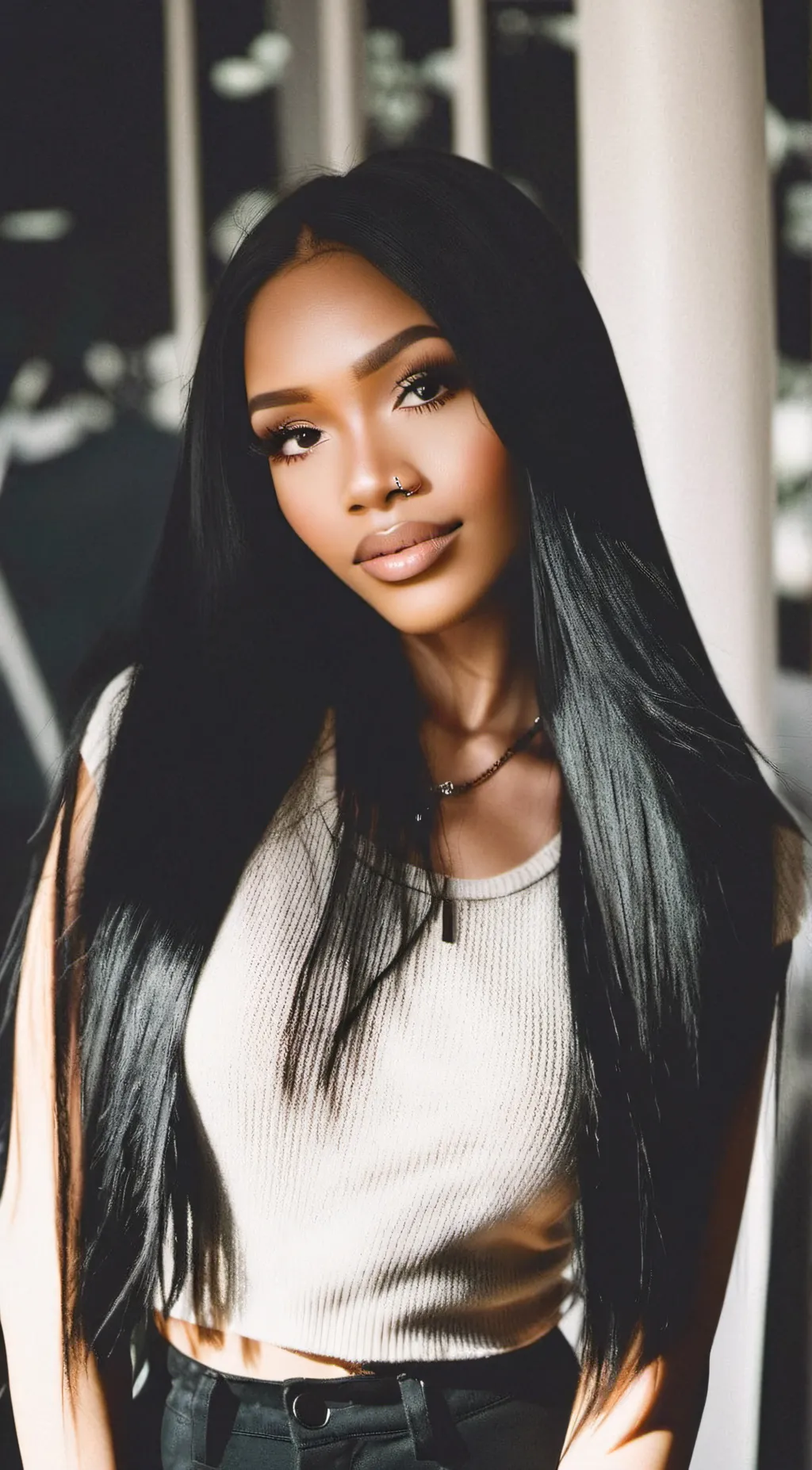 ai character: chassidy 💐💕 background