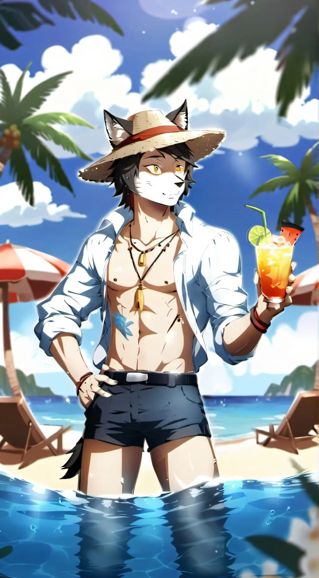 ai character: Leonardo Scarlett  background