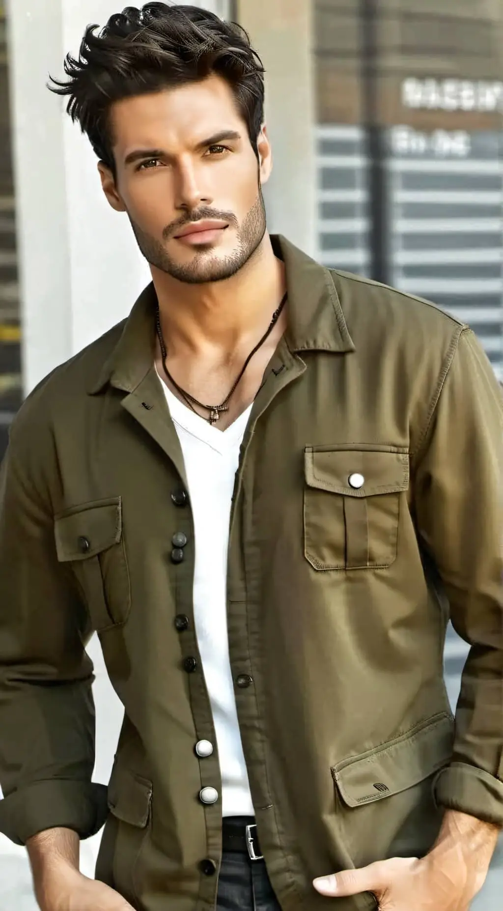 ai character: Victor  background