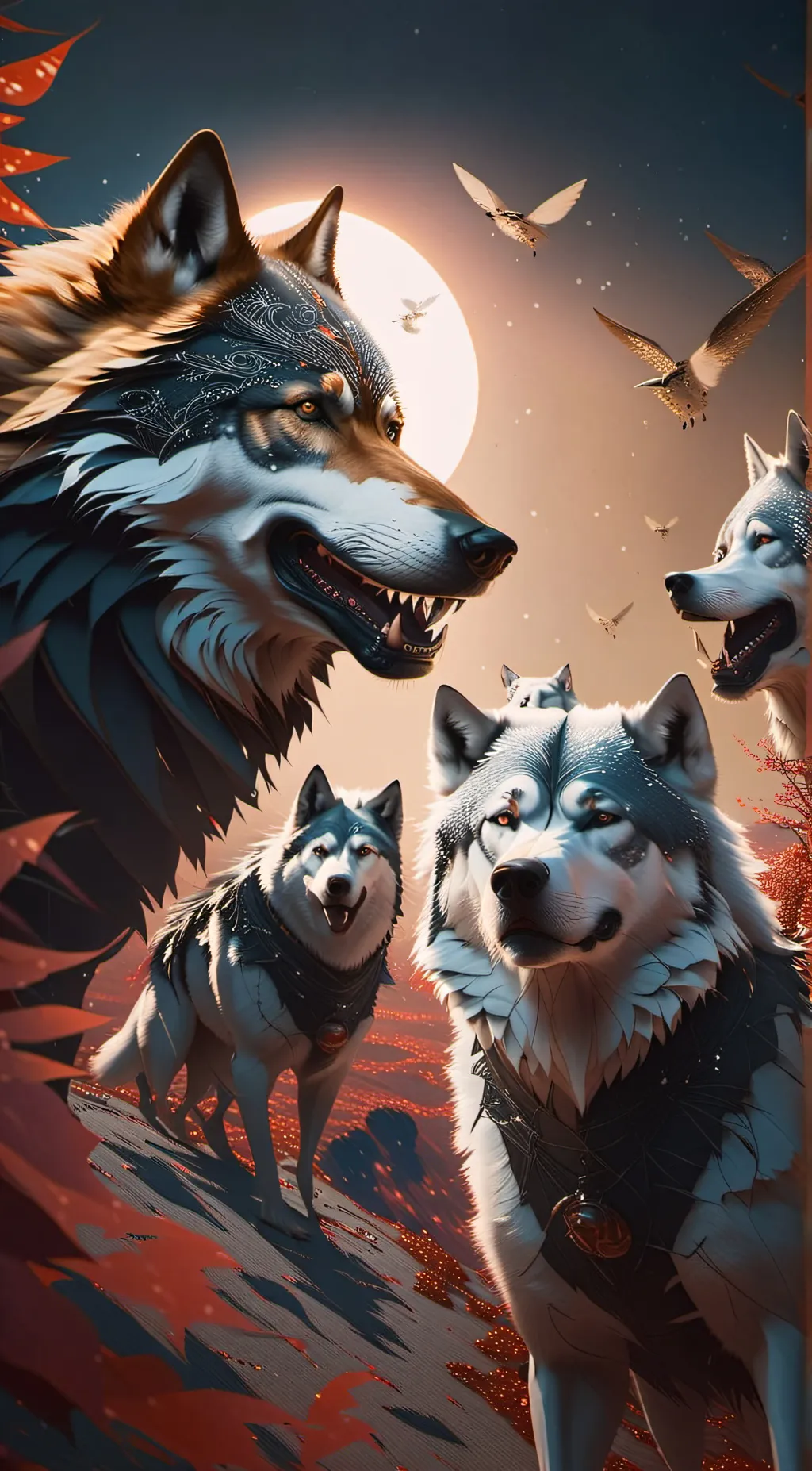 ai character: wolf pack background