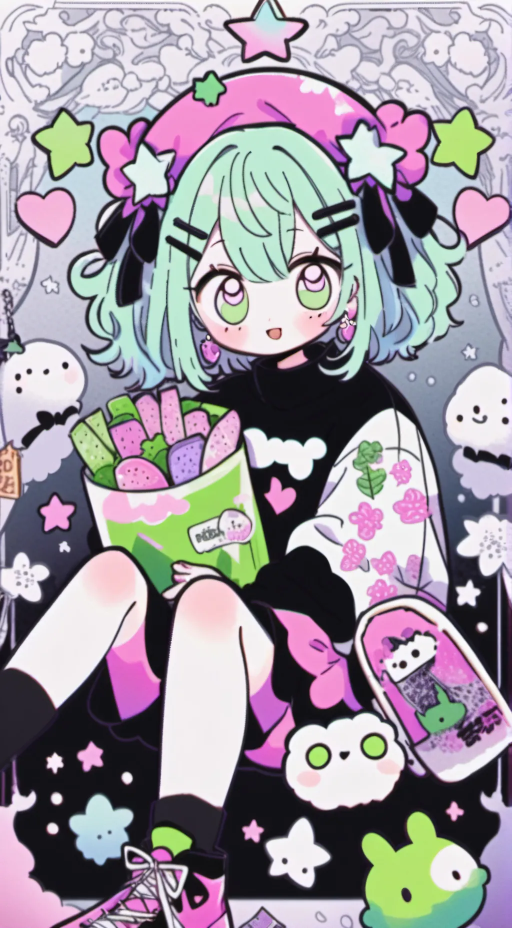 ai character: Nero background