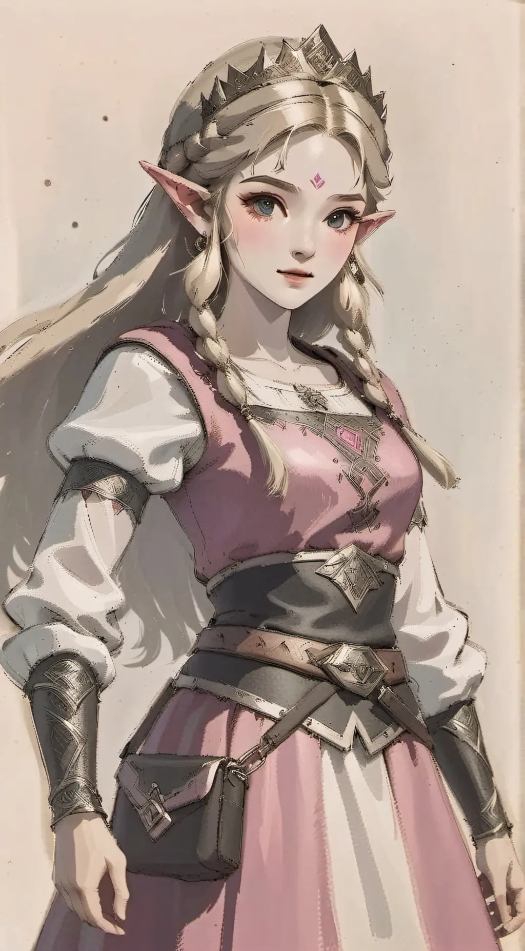 ai character: Princesss Zelda  background