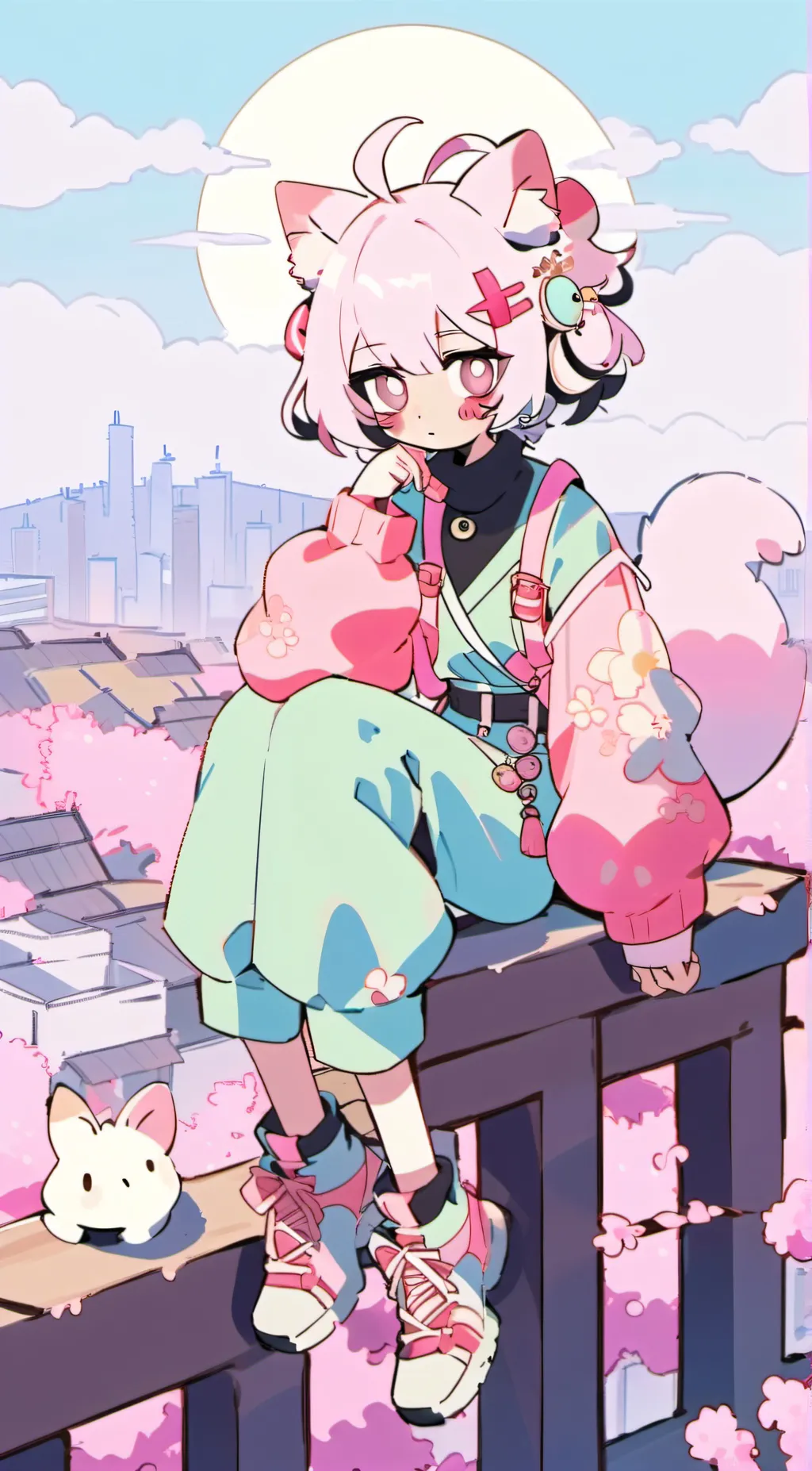 ai character: 🌸 background