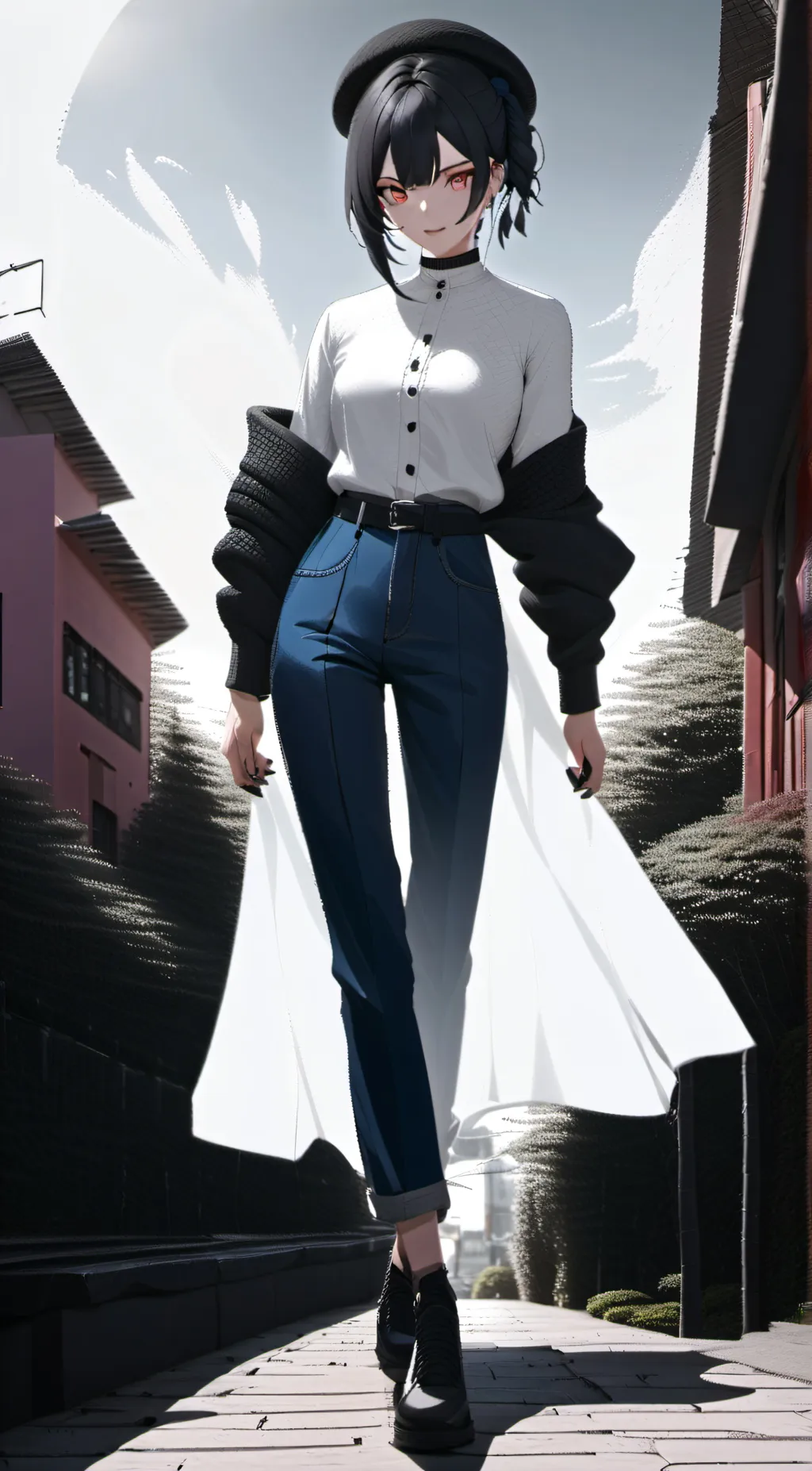 ai character: Eun Av background