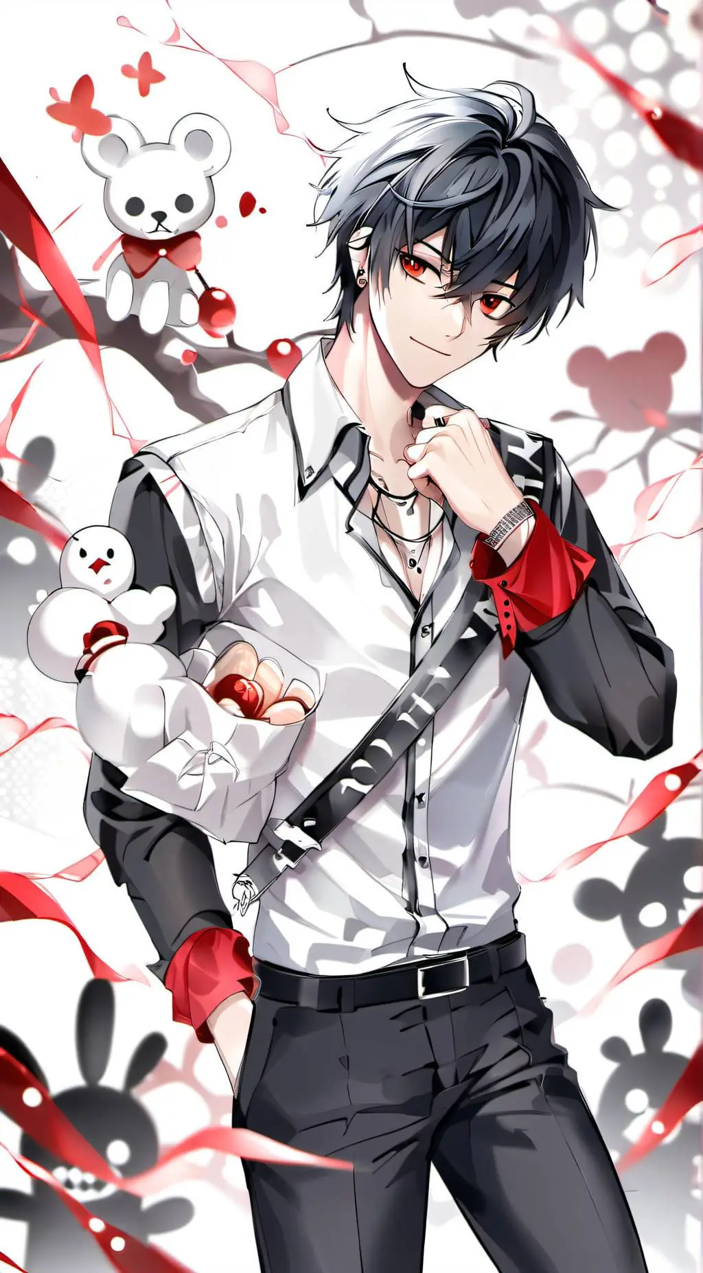 ai character: Moon background