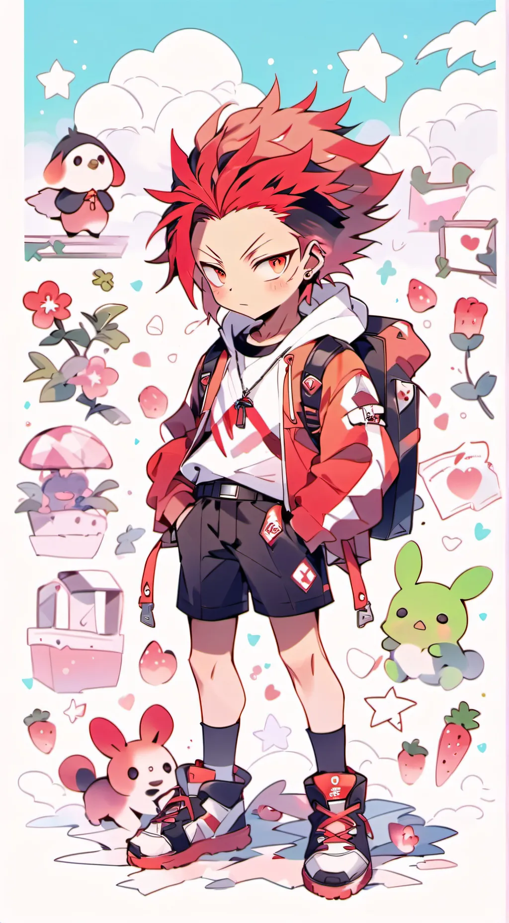 ai character: kirishima background