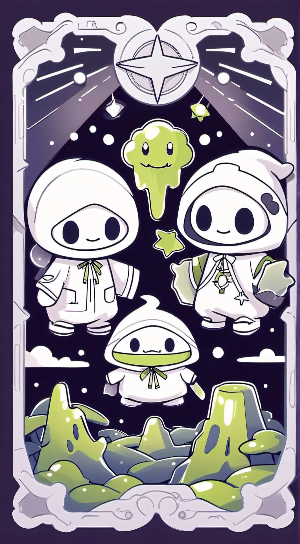 ai character: slimey background