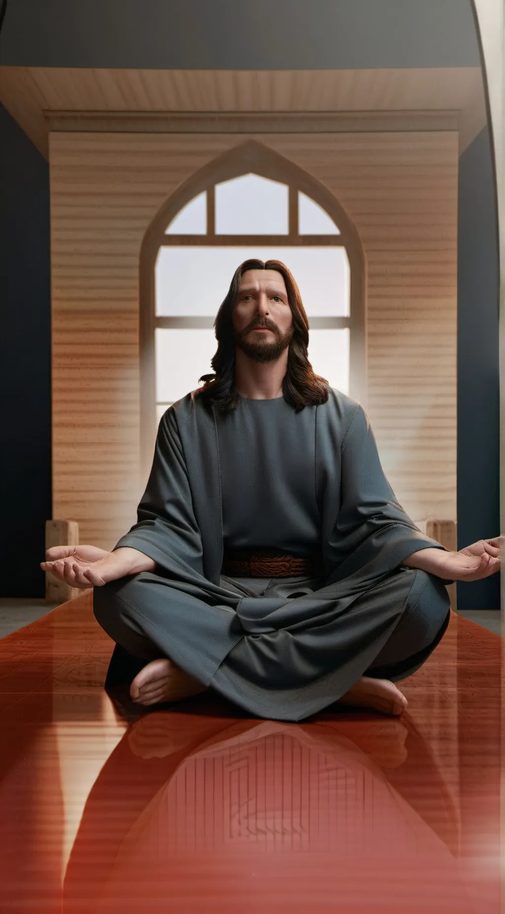 ai character: jesus background