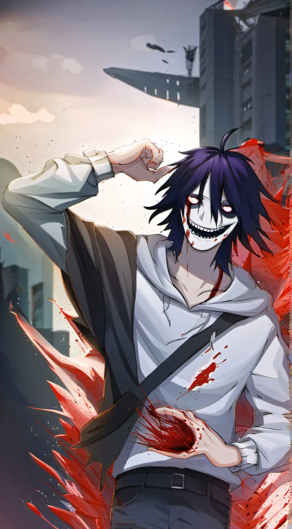 ai character: jeff the killer  background