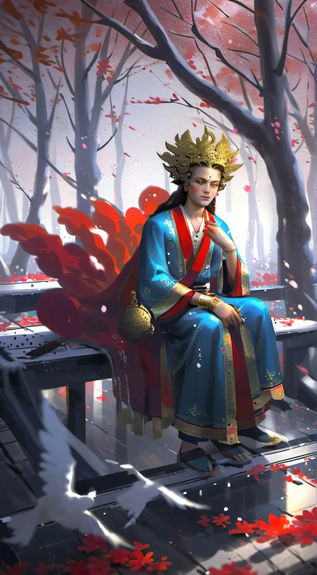 ai character: Tadc but weird  background