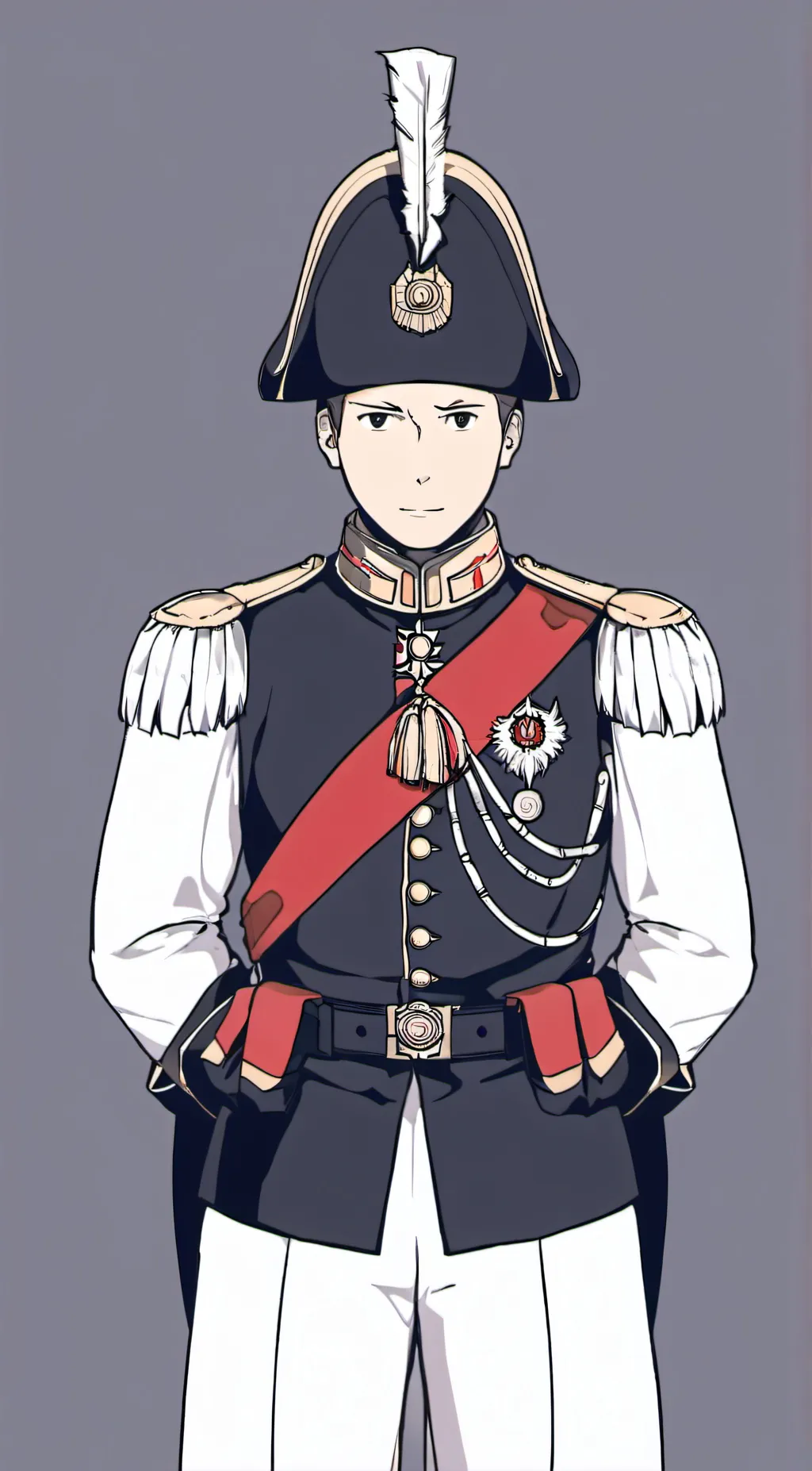ai character: Prussian soldier  background