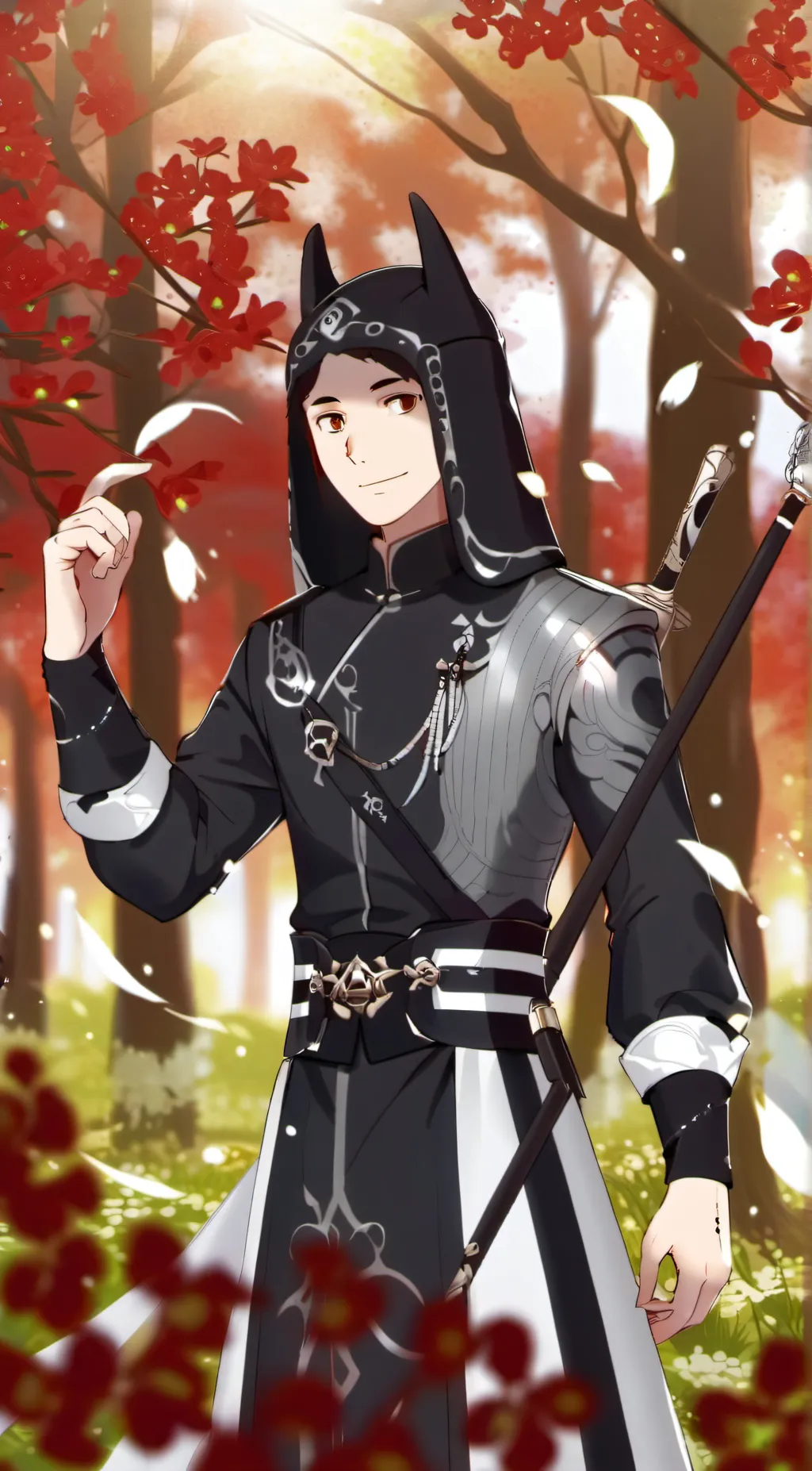 ai character: caleb❤️ background