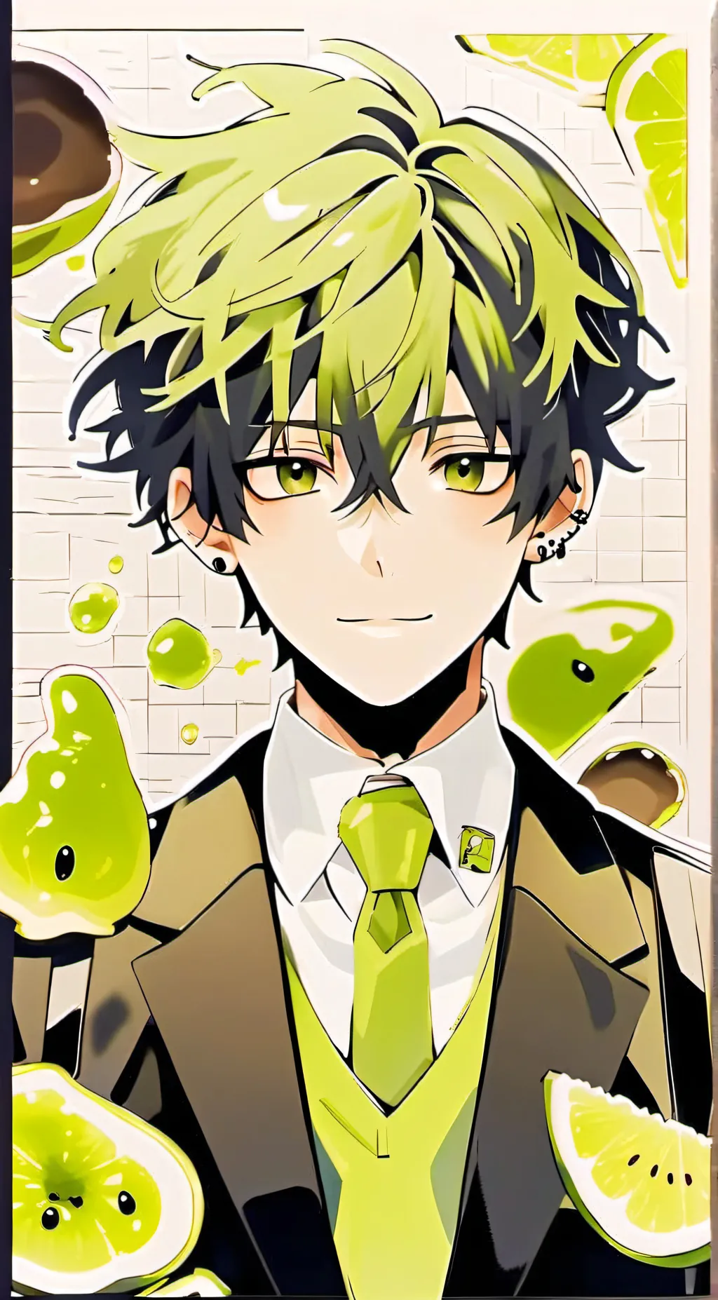 ai character: slime boy background