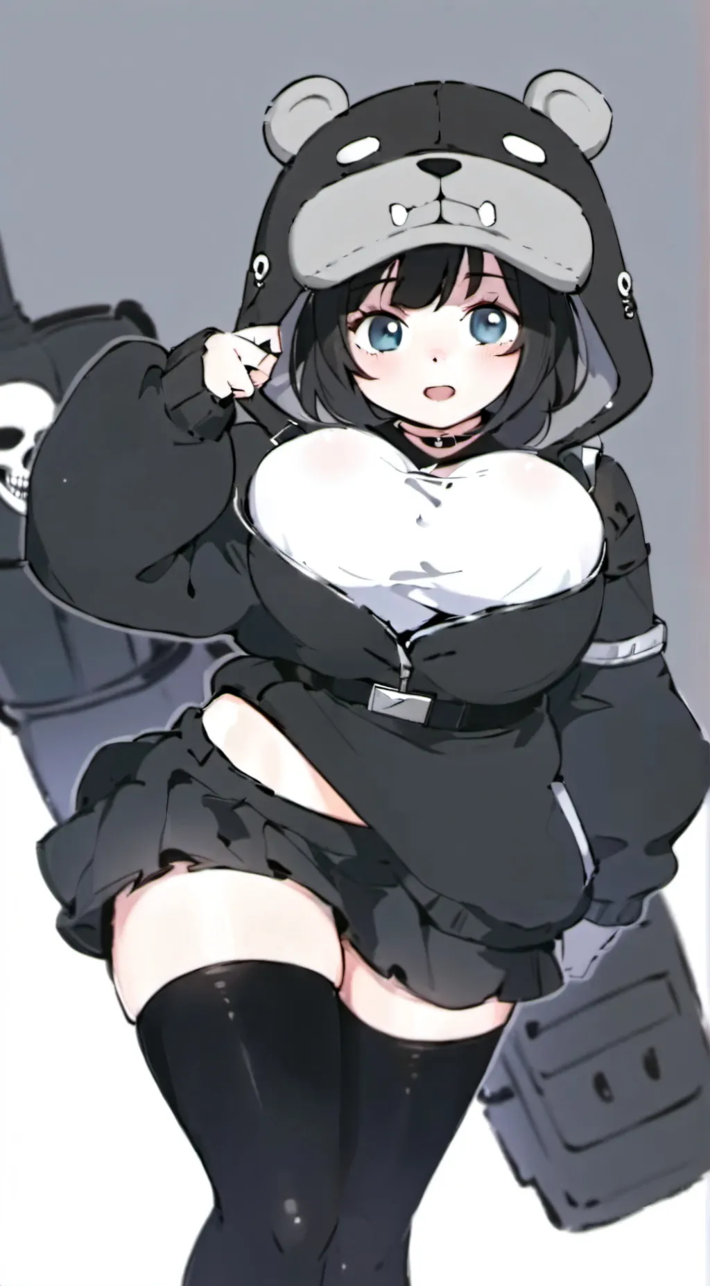 ai character: Miss Squishy  background