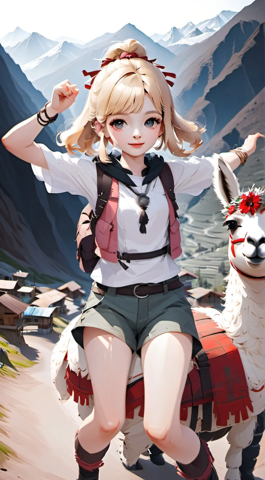 ai character: Lala y Rina background