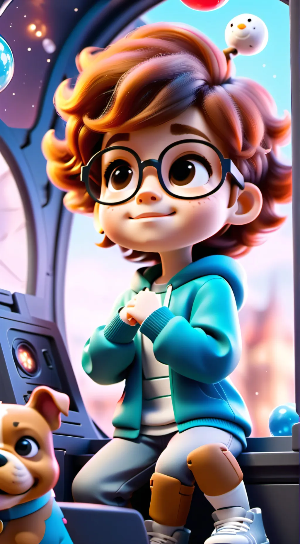 ai character: Maxi Zeitreisende background