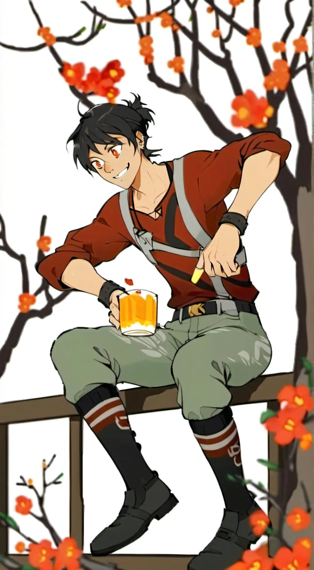 ai character: lance x Keith  background