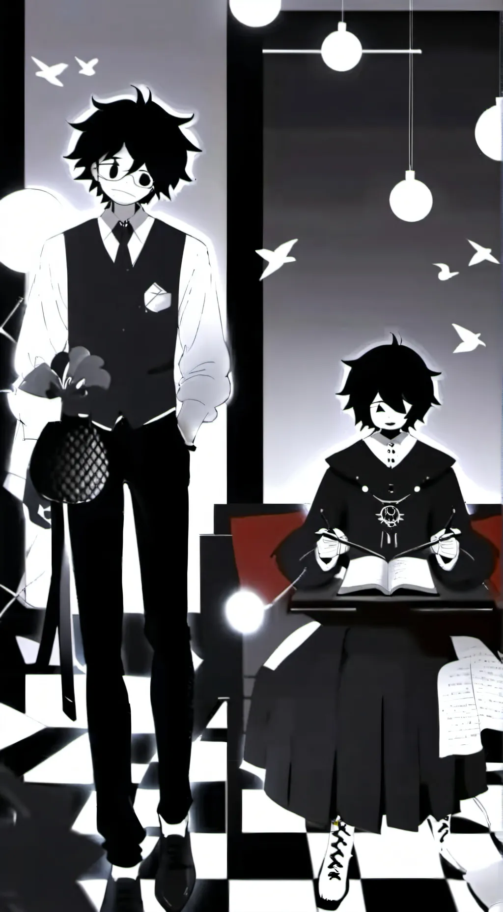 ai character: Alice,Mrs. Circle  background