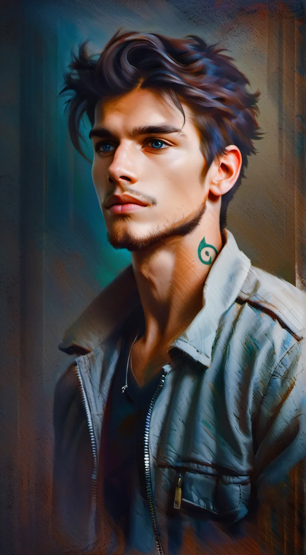 ai character: Lucas  background