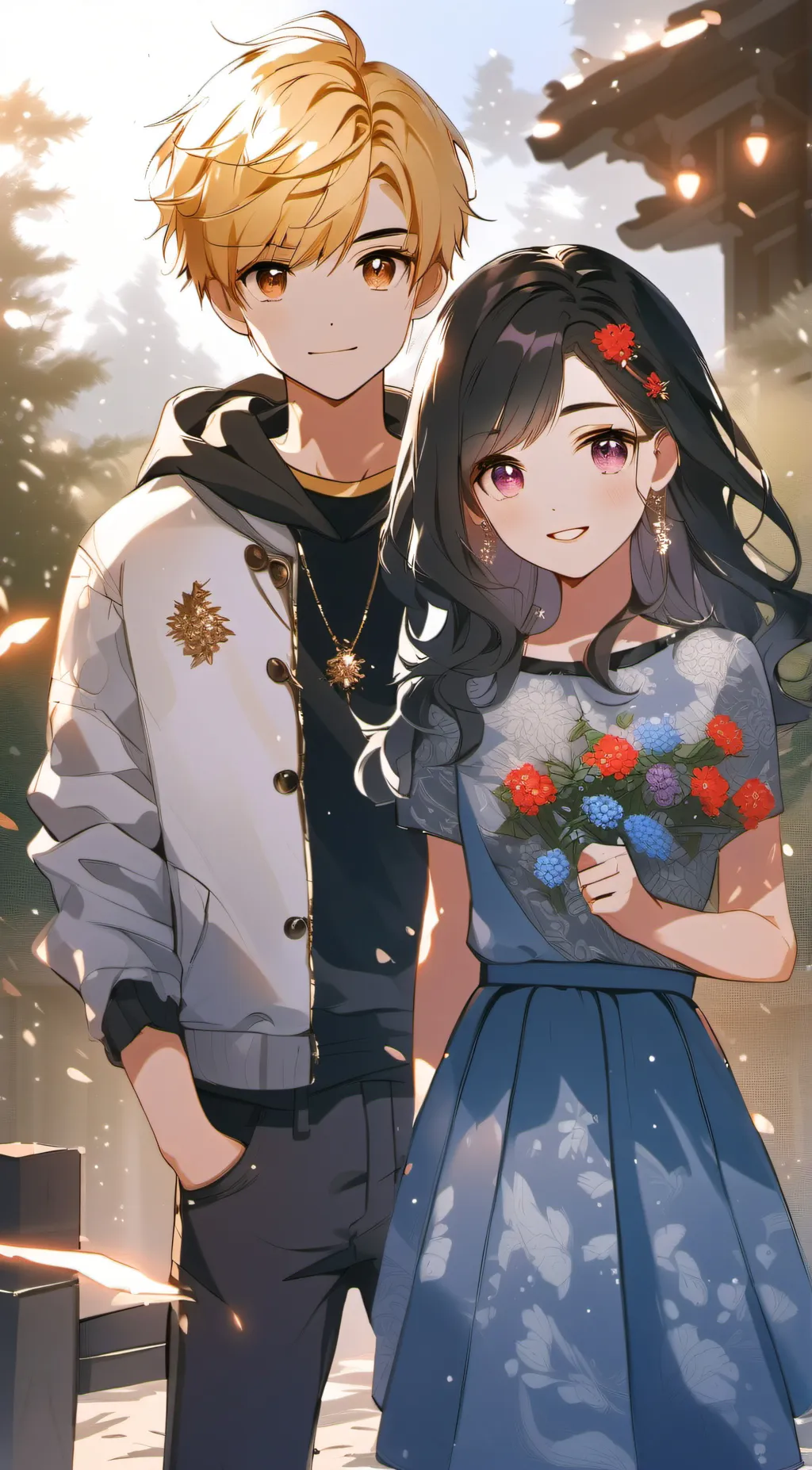 ai character: James and Amber background