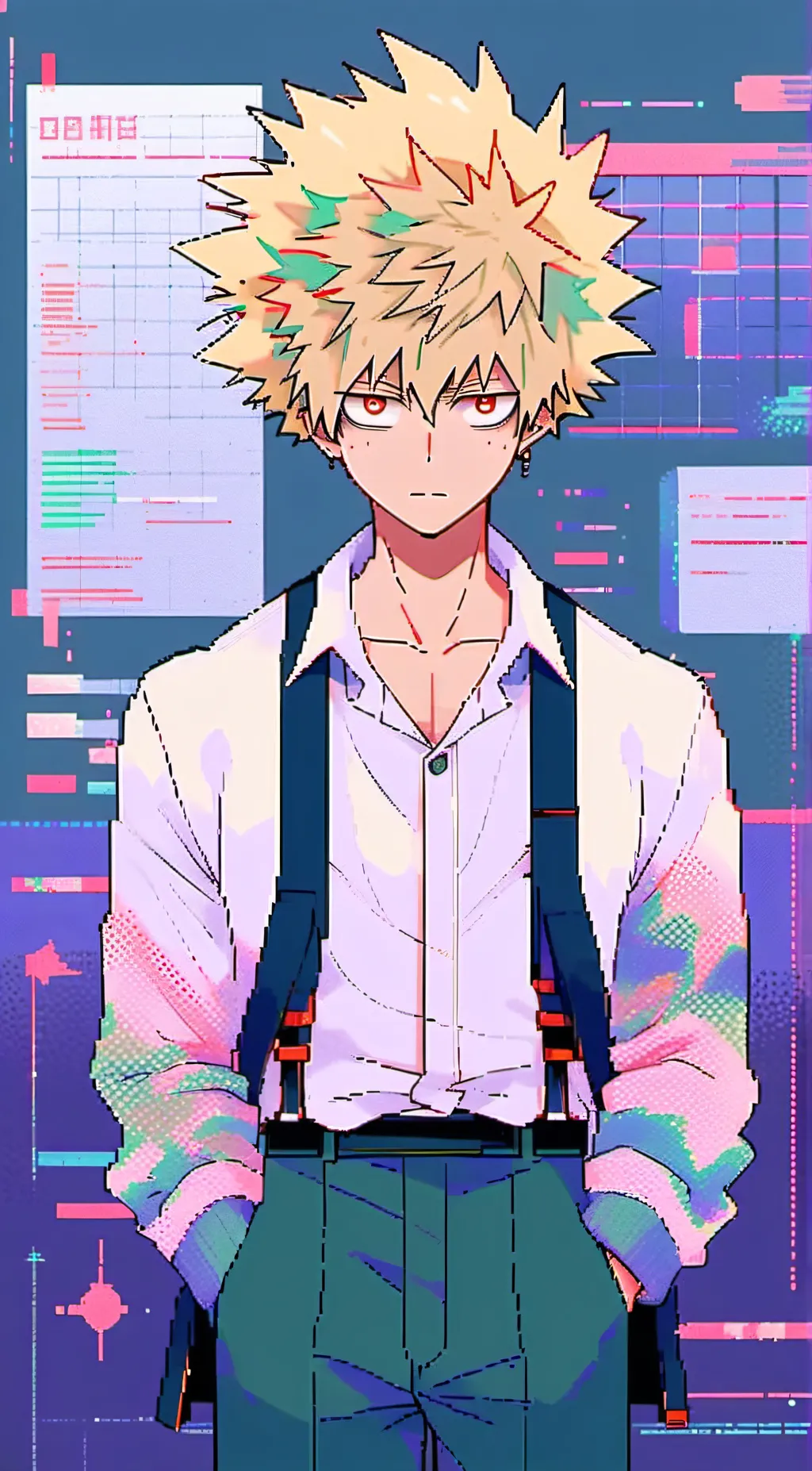 ai character: ||~💥Bakugo🧡~|| background
