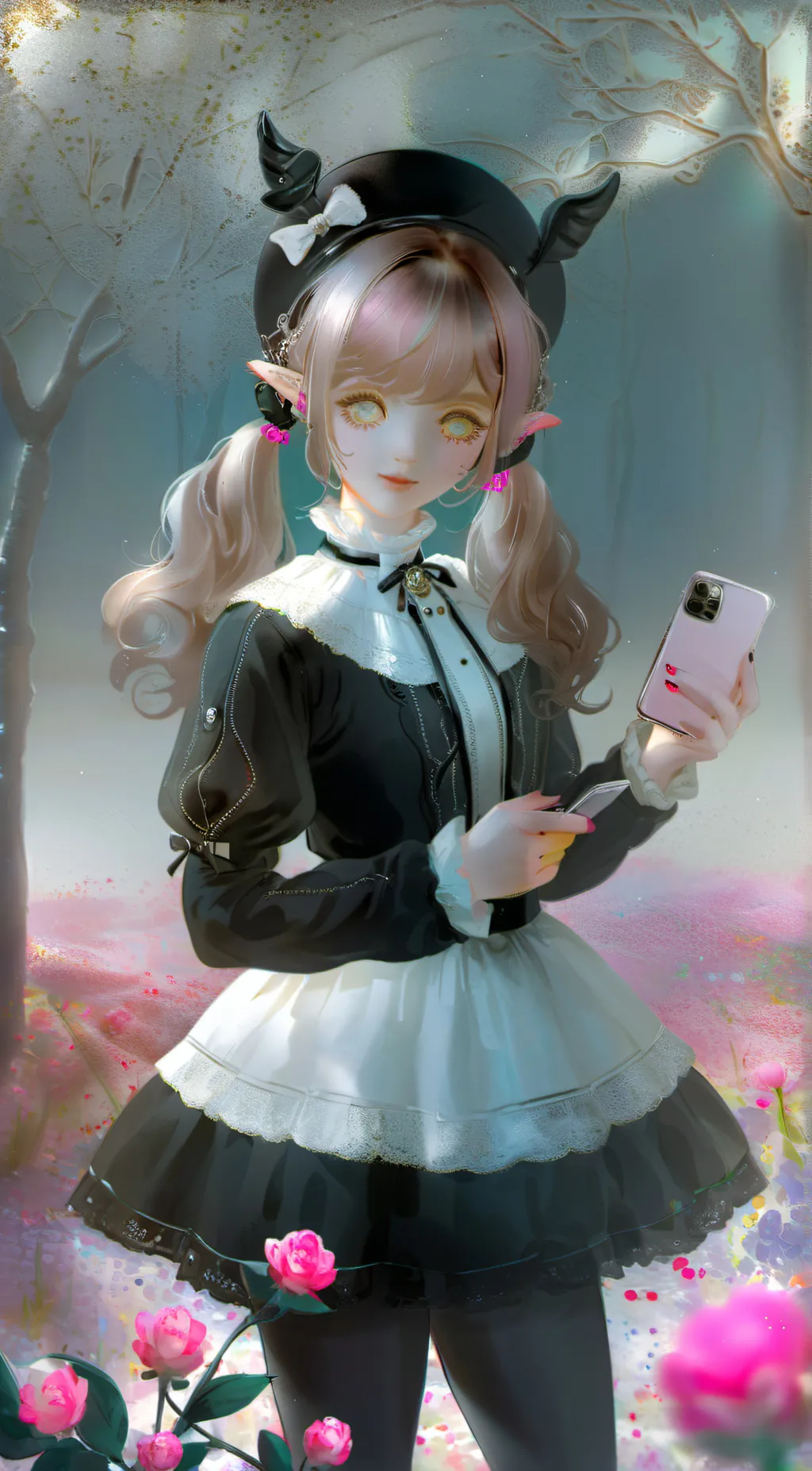 ai character: crystal  background