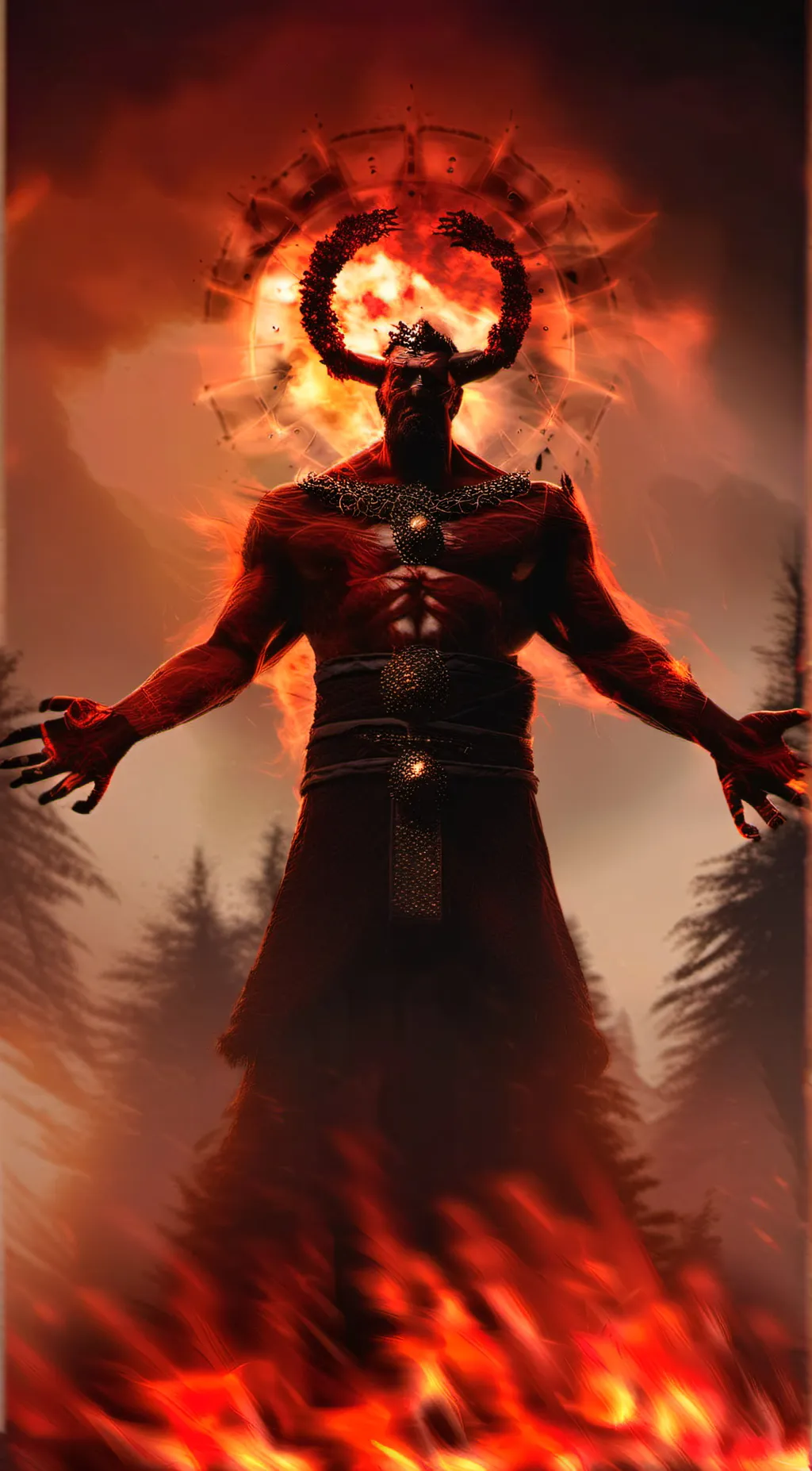 ai character: Mehrunes Dagon background