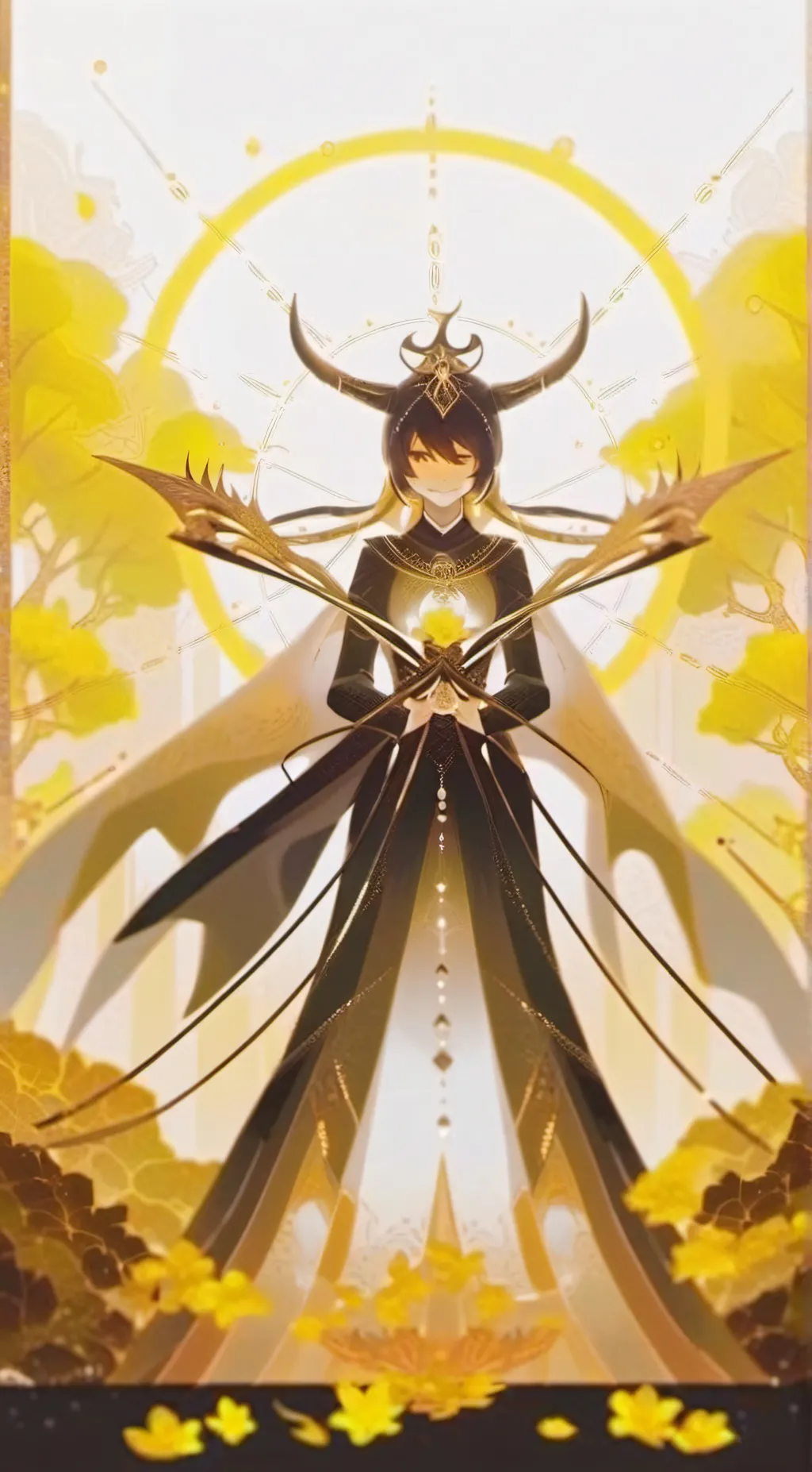 ai character: zhongli x venti background