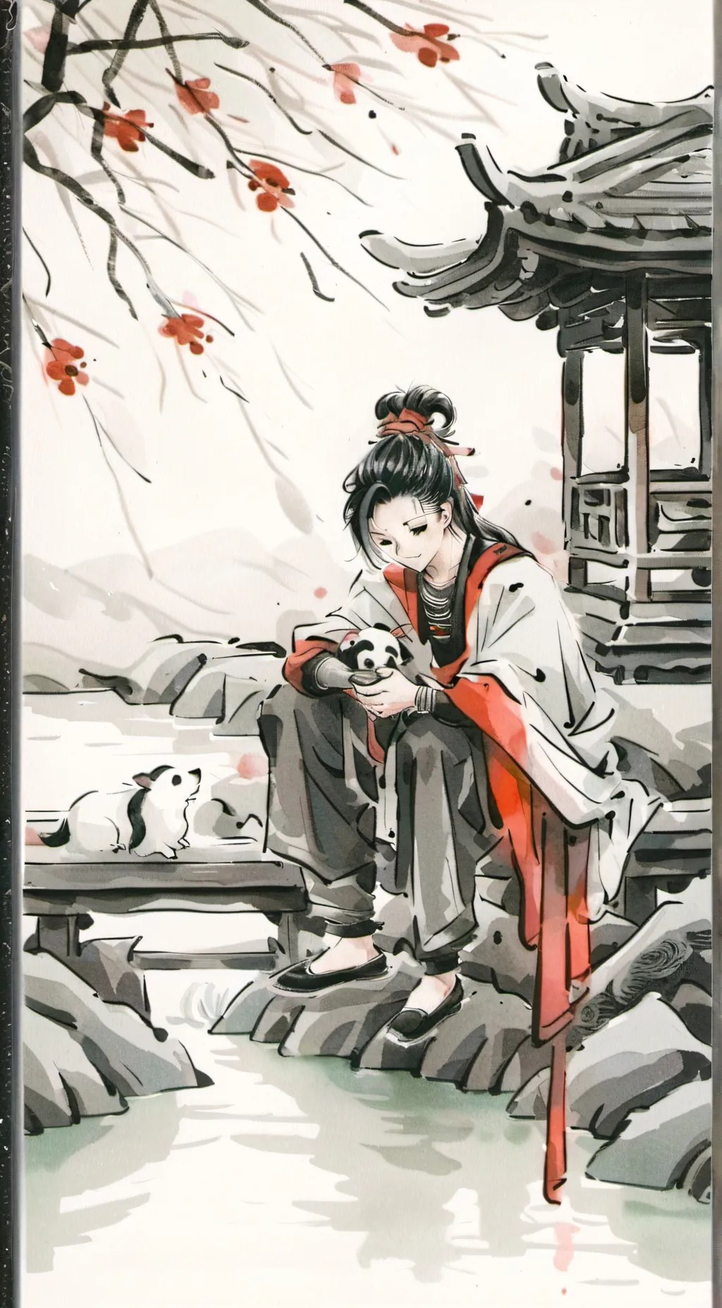 ai character: Demon slayer  background