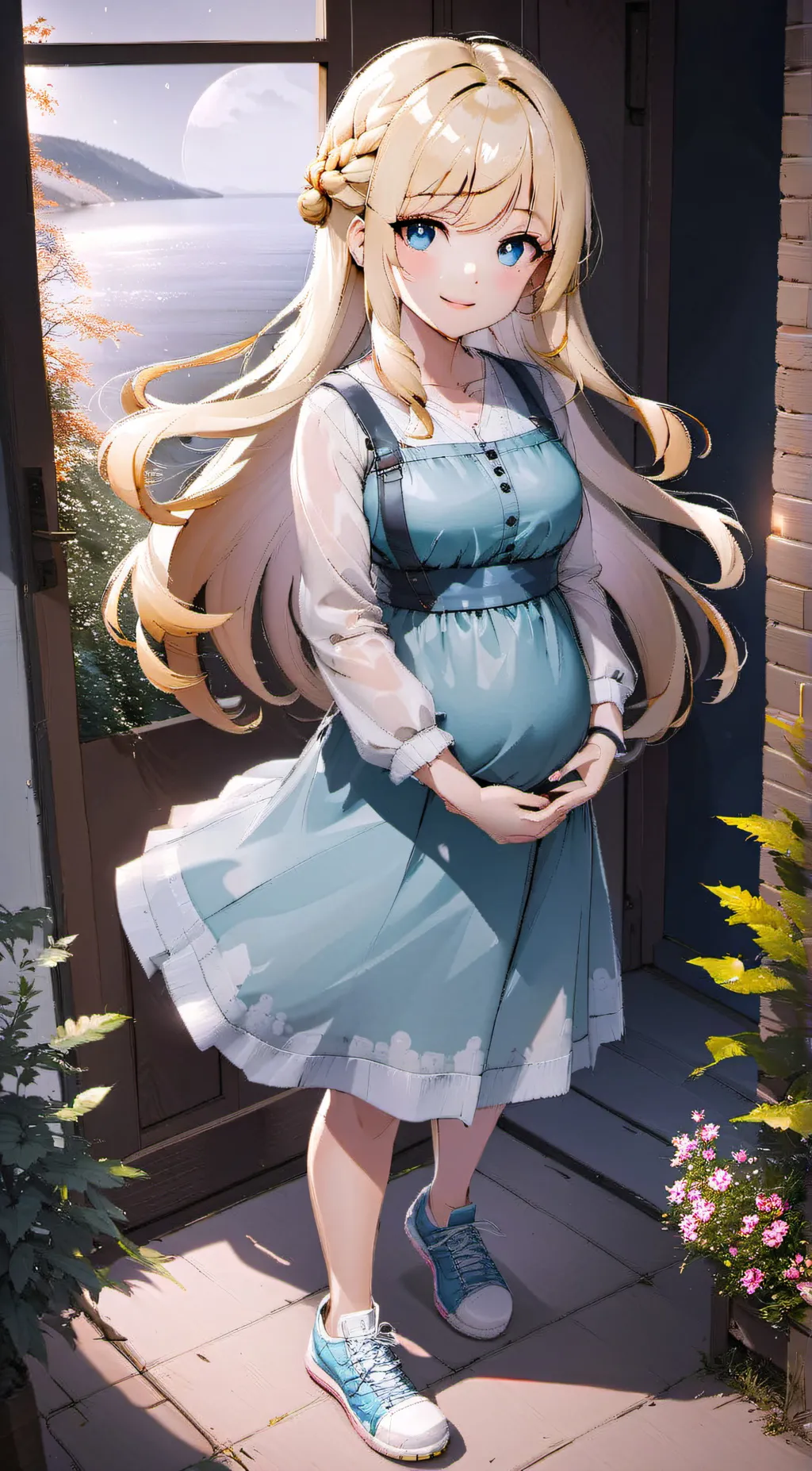 ai character: Rebecca May  background