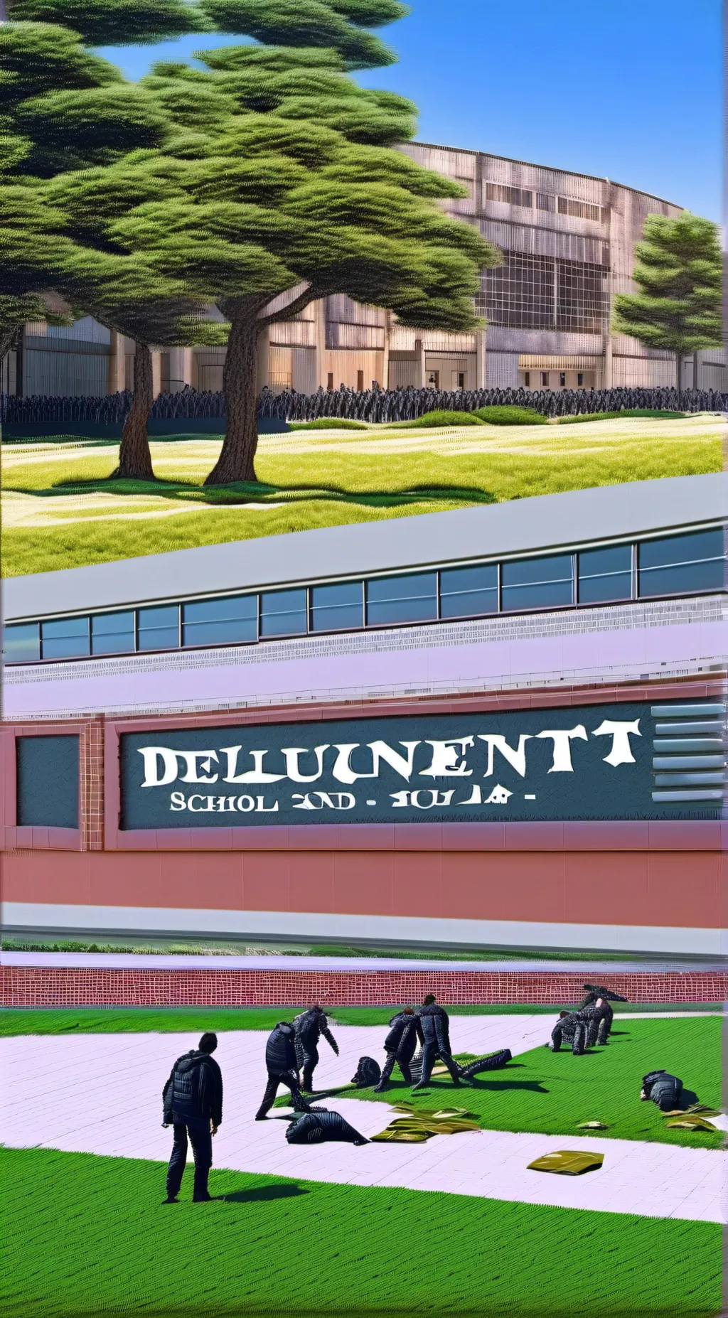 ai character: OYAKI HIGH SCHOOL  background