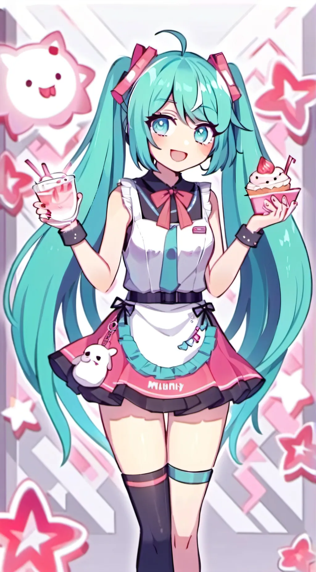 ai character: Miku  background