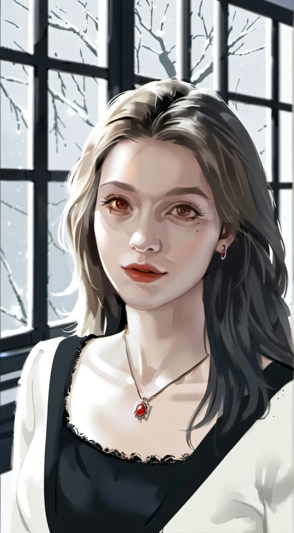 ai character: Coral background